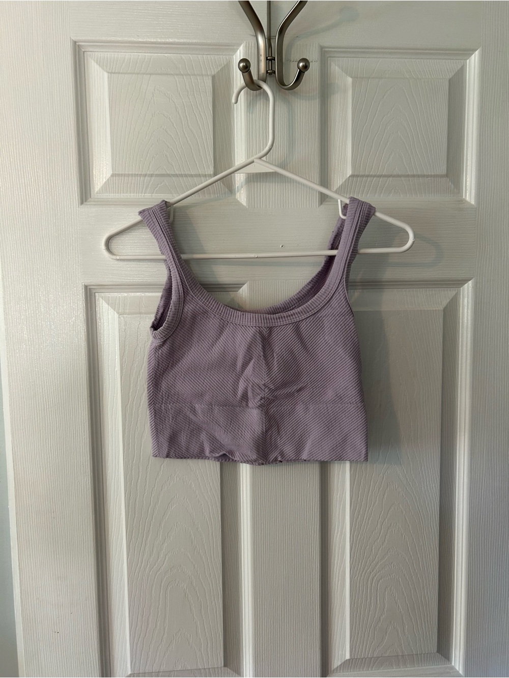 Nikibiki Lavender Ribbed Crop Tank